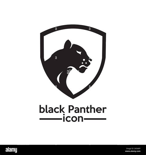Icono De La Pantera Negra Logotipo Exclusivo Inspiración Imagen