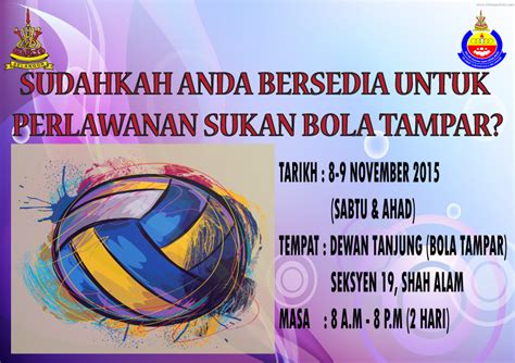 Jadual perlawanan bagi kejohanan bola tampar mssm 2019. KELAB SUKAN DAN KEBAJIKAN PEJABAT DAERAH/TANAH HULU ...