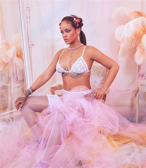 Rihanna Sexy In Lingerie For FENTY Promotion 22 Photos Videos