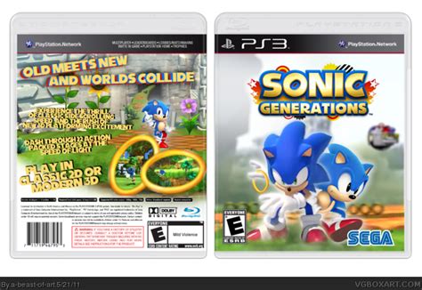 Sonic Generations Playstation 3 Box Art Cover By A Beast Of Art