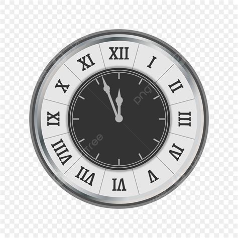 Roman Numeral Clock Vector Png Images Clock Design With Roman Numerals Clock New Years Time
