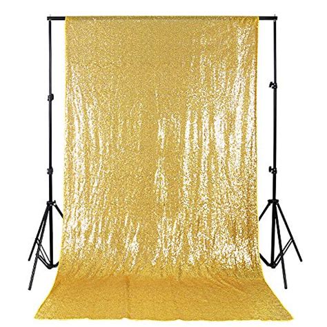 Buy Gold Curtain Backdrop 4ftx8ft Sequin Sequence Backdrop Fabric