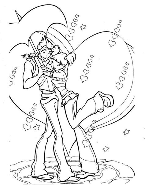 Winx Club Musa And Riven Coloring Pages Sketch Coloring Page Sexiz Pix