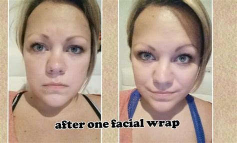 first time trying the itworks facial wraps like the result and def going to try another one