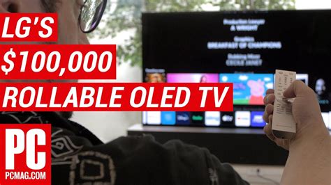 Hands On With Lgs 100000 Rollable Oled Tv Youtube