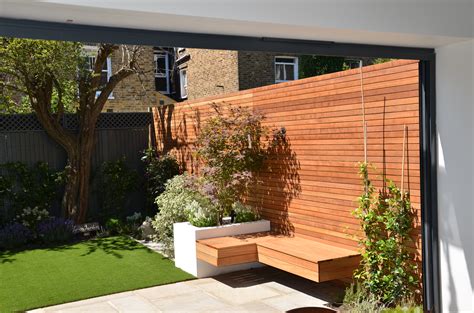 This bench is the best of both worlds: London Garden Design | Garden Design