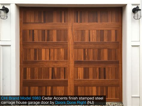 Doors Done Right Garage Doors And Openers Chi Model 5983 Stamped Steel Carriage House Garage