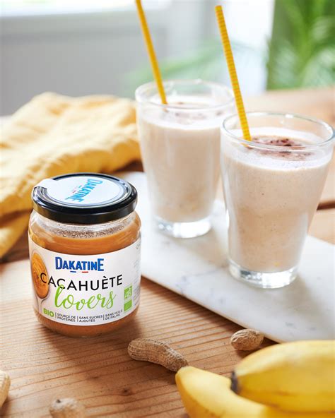 Smoothie énergétique banane et beurre de cacahuète Dakatine