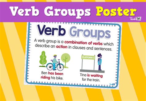 Verb Groups Poster Teacher Resources And Classroom Games Teach This