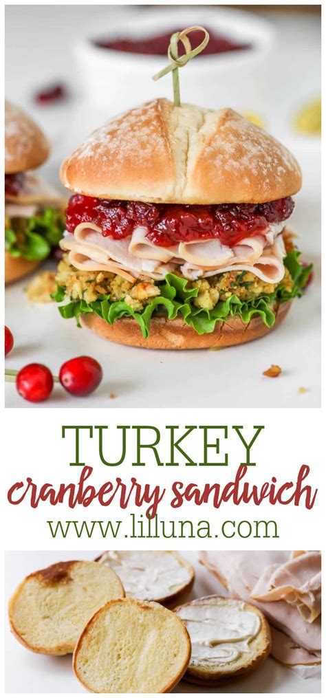 Turkey Cranberry And Stuffing Sandwich Lil Luna