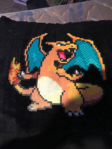 Large Charizard Pokemon Perler Bead Sprite Wall Art Images And Photos