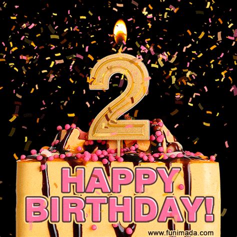 Happy 2nd Birthday Cake  And Video With Sound Free Download