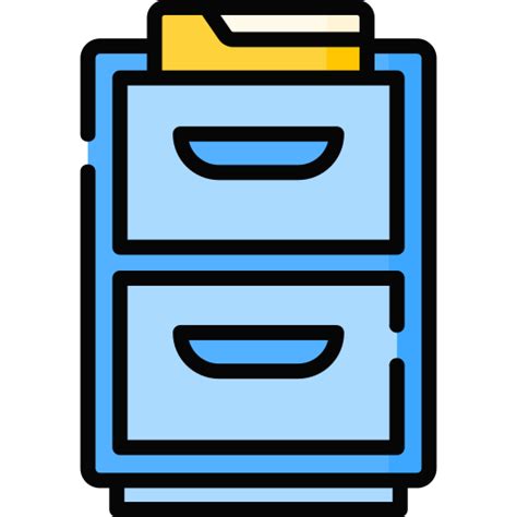 File Cabinet Special Lineal Color Icon