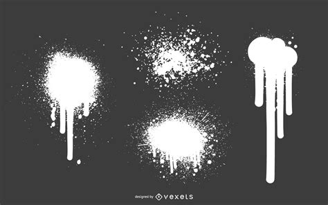 Drips And Spray Paint Vector Download
