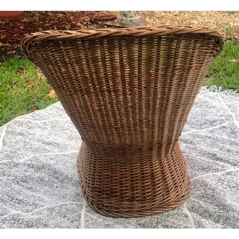 The wicker chair is a cool sanctuary item within feral. 1970s Vintage Wicker Chair | Chairish