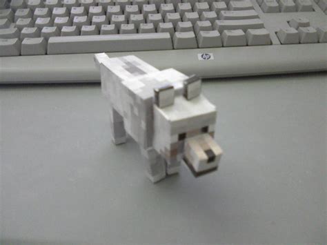 Papercraft Minecraft Wolf By Pixelnoob On Deviantart