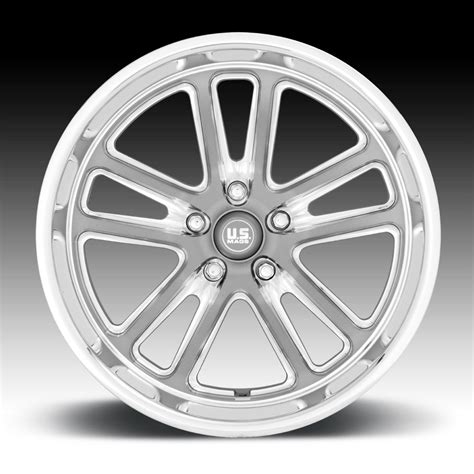 Us Mags Bullet U130 Gunmetal Milled Custom Wheels Rims U130 Bullet