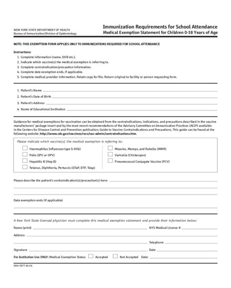 2022 Medical Exemption Form Fillable Printable Pdf And Forms Handypdf