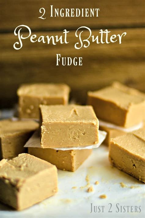2 Ingredient Peanut Butter Fudge