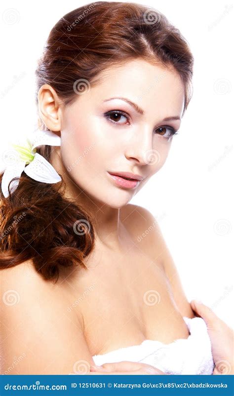 Portrait Of A Beautiful Brunette Women Stock Image Image Of Elegant