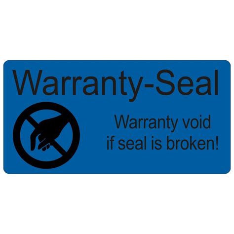 Warranty Seal Security Sticker Removeable With Tamper Evident Feature
