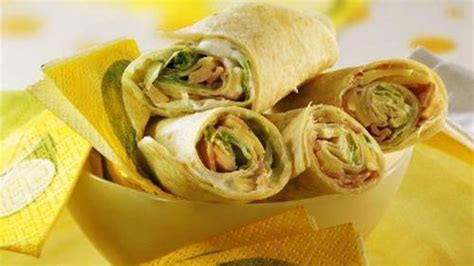 Wraps Au Jambon Et Au Fromage