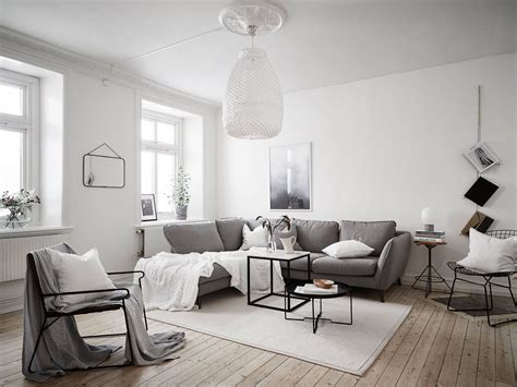 Scandinavian Living Room With Large Pendant Lamp Top 10 Tips For