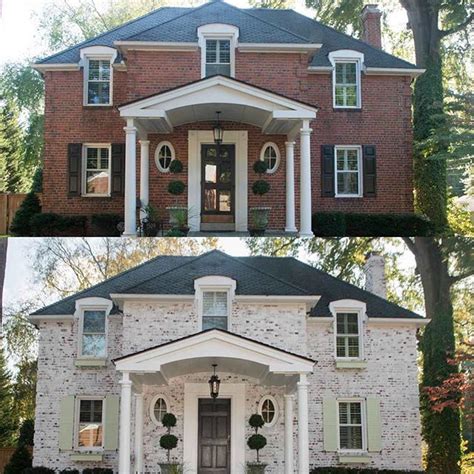 Before And After Pics Of Of Painted Brick Himes How To Paint Your