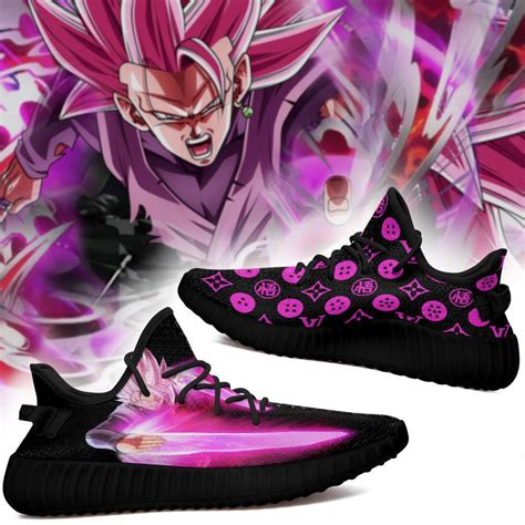 Yeezy dragon ball z shoes. Goku Black Rose Yeezy Shoes Dragon Ball Z Shoes Fan MN03 - Gear Anime