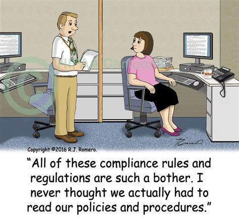 Here You Will Find Cartoons About Regulatory Compliance Ethics Humor