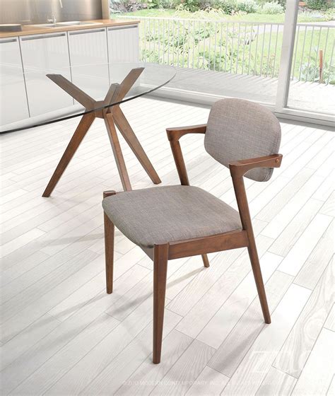 Zuo Modern Brickell Dining Chair Dove Grey Image 4 Contemporary Wood