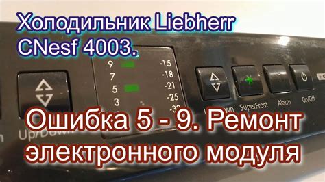 Холодильник Liebherr CNesf 4003 Ошибка 5 9 Ремонт электронного модуля YouTube