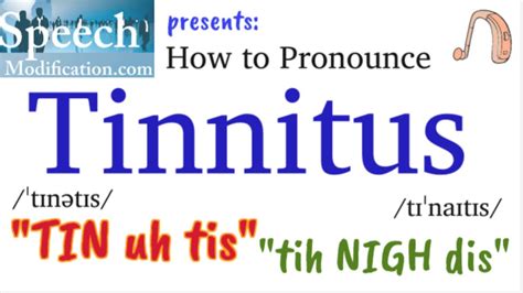 How To Pronounce Tinnitus 2 Correct Ways Youtube