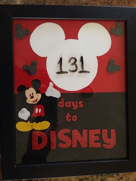 Our Disney Countdown Calendar Stickers And Colored Paper From Michaels