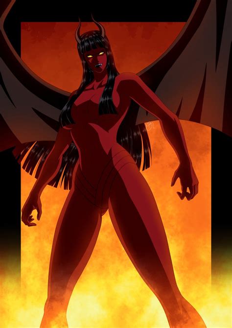 Rule 34 Cmartworkxl Demon Girl Demon Horns Demonio Fleur Devil Robin Female Female Only Hana