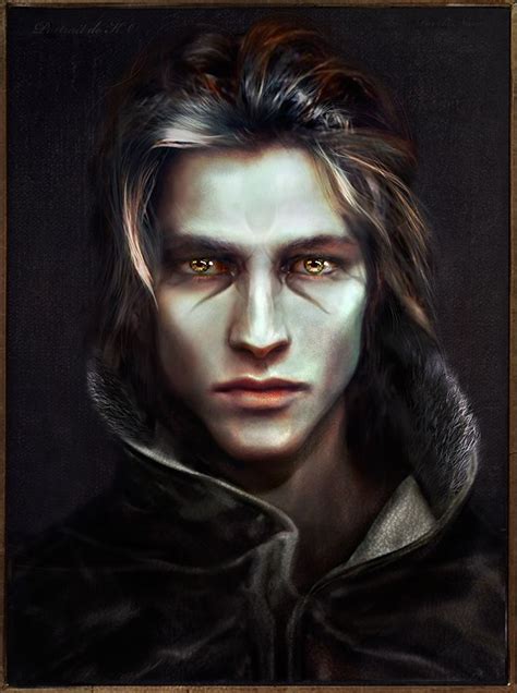 Portrait Of Ko By Virginiecarquin On Deviantart Fantasy Male Dark