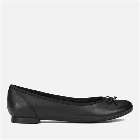 Clarks Couture Leather Ballet Flats In Black Save 26 Lyst