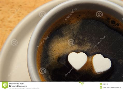 Hearts And Coffee Stock Photo Image Of Pair Valentin 2321616