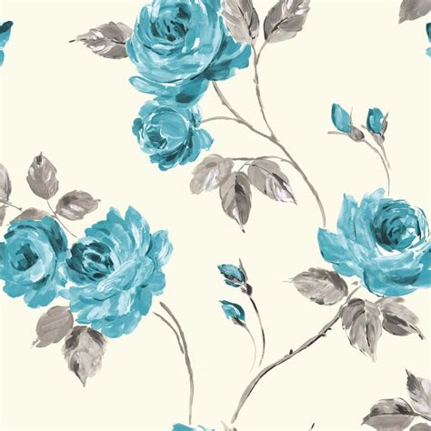 Teal And Pink Flower Backgrounds Floral Teal Ewp04018