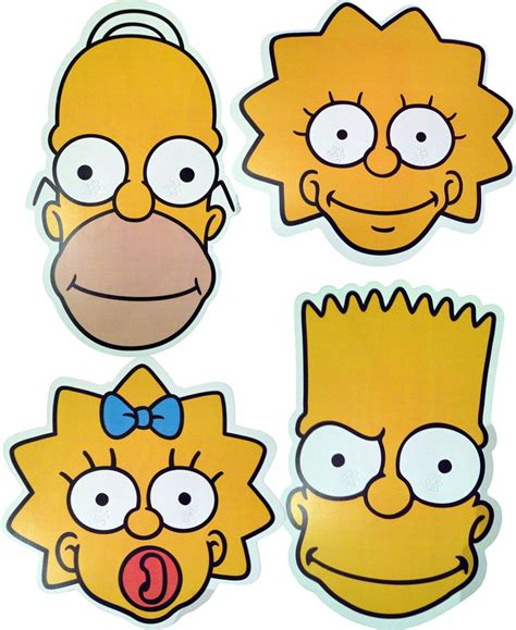 The Simpsons Fun Face Masks 4 To Choose From And Multipack Free