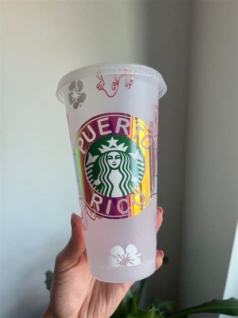 Custom Puerto Rico Themed Venti Color Changing Cold Cup Coqui Etsy