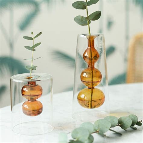 Modern Glass Vase Bubble Vase Bubble Vase Minimalist Plant Etsy