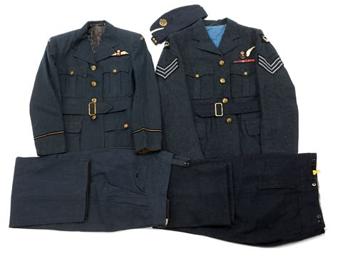 Wwii Rcaf Pilot And Bombardier Uniform Lot Of 2