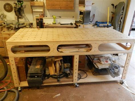 Diy mft paulk bench build. 8' x 4' workbench | Workbench, Assembly table, Paulk workbench