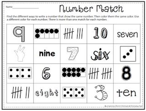 Here a matching page to help students practice different ways to show a ...
