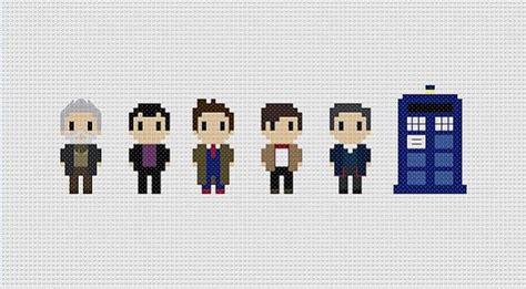 Doctor Who New Doctors And Tardis Cross Stitch Pattern Etsy Geek