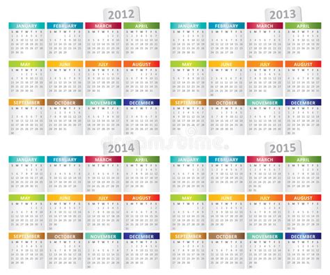 Moderner Kalender 2010 Vektor Abbildung Illustration Von Bunt 10444390
