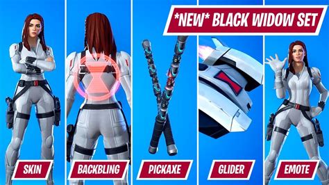 New Black Widow Snow Suit Bundle Black Widow Snow Suit Skin With Her