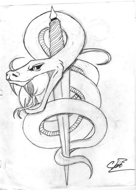 Snake Tattoo Design By Cupcakes62194 On Deviantart Snake Sketch