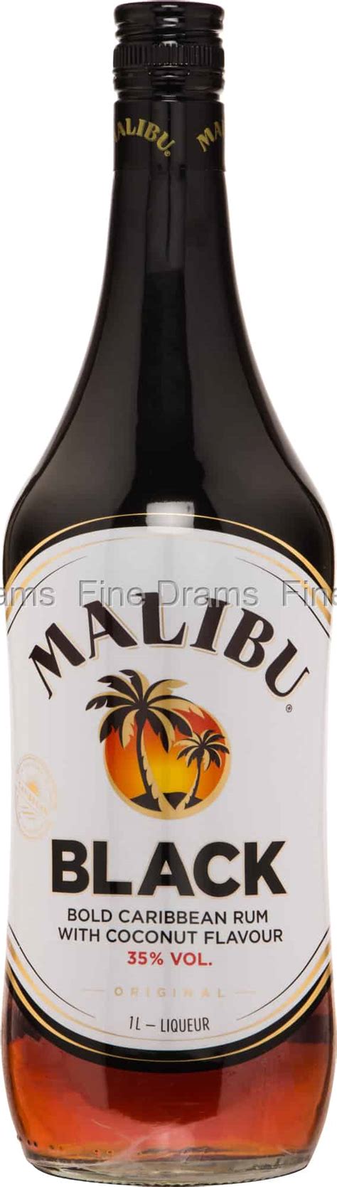 Malibu rum has a full, rounded lightly toasted coconut aroma and a creamy coconut taste with vanilla custard. Malibu Black | Bold Caribbean Rum With Coconut Flavour (1 ...